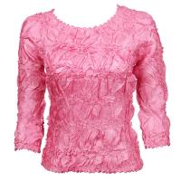 Overstock Tops - Origami Three Quarter - Solid Bubblegum