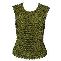 Overstock Tops - Gourmet Popcorn Sleeveless - Olive