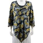 Slinky Style Poncho - Leaves and Paisley Gold/Silver