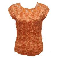 Overstock Tops - Crush Satin with Lace - Melon