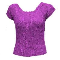 Overstock Tops - Magic Crush Diamond Cap Sleeve - Raspberry Sherbert
