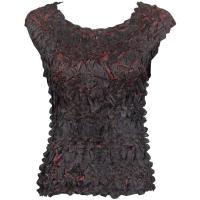 Overstock Tops - Origami Sleeveless - Black-Brown