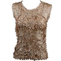 Overstock Tops - Origami Sleeveless - Solid Champagne