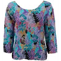Overstock Tops - Magic Crush Silky Touch Three Quarter - Tropical Breeze