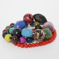 Overstock Jewelry - Bracelet - Big Bead Animal - Zebra-Multi