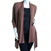 Magic Convertible Ribbed Sweater  - Camel