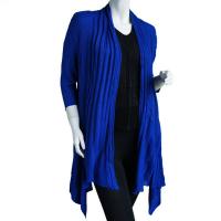 Magic Convertible Ribbed Sweater  - Royal