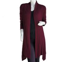 Magic Convertible Ribbed Sweater  - Winterberry