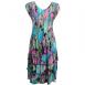 Sky Blue-Coral Floral