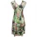 Lime-Coral Floral