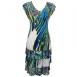 Swirl Turquoise-White