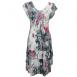 White-Black-Pink Floral