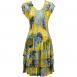 Patchwork Swirl Yellow-Silver