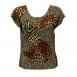 Magic Crush Satin Cap Sleeve - Patchwork Animal