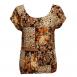 Magic Crush Satin Cap Sleeve - Multi Animal Floral