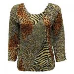 Magic Crush Satin Three Quarter - Patchwork Animal