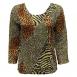 Magic Crush Satin Three Quarter - Patchwork Animal