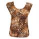 Magic Crush Silky Touch Two-Ply Cap - Golden Leopard