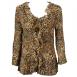 Georgette Mini Pleat Ruffle Blouse - Leopard