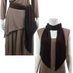 Magic Slinky Sash/Scarf - Solid Dark Brown