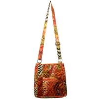 Quilted Bags - Satchel - Abstract Zebra Red-Orange