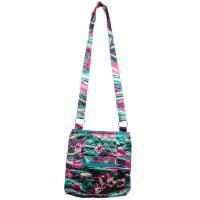 Quilted Bags - Satchel - Magenta-Green Floral