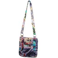 Quilted Bags - Satchel - Abstract Paint Splatter - Slate