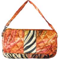 Quilted Bags - Wristlet - (Save for Fall)Abstract Zebra Red-Orange