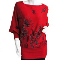 Euro Tunic - Tulips - Red