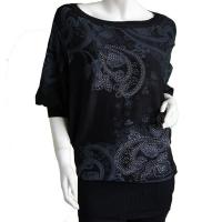 Euro Tunic - Paisley - Black