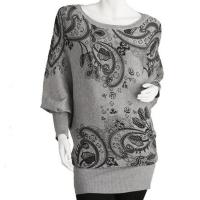 Euro Tunic - Paisley - Grey