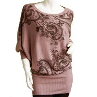 Euro Tunic - Paisley - Taupe
