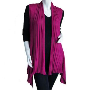 Magic Convertible Ribbed Sweater Vest  Magenta - One Size Fits Most