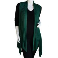 Magic Convertible Ribbed Sweater Vest - Green