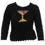 Applique Popcorn - Applique Long Sleeve - Martini Glass