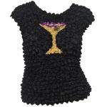 Applique Popcorn - Applique Sleeveless - Martini Glass