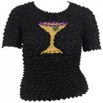 Applique Popcorn - Applique Short Sleeve - Martini Glass