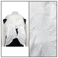 Scarves - Crinkle Gathered 1343 - Ivory