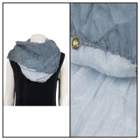 Scarves - Reversible Linen 1336 - Charcoal-Silver