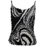 Coin Prints - Spaghetti Tank - Swirl Black-White