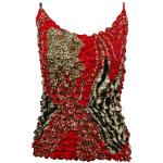 Coin Prints - Spaghetti Tank - Zebra Red-Brown