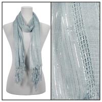Scarves - Striped Metallic 3116 - Grey
