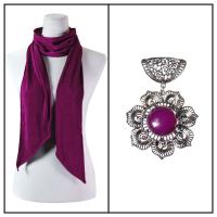 Scarves - Magic Slinky w/ Pendant - Purple w/ Pendant #495