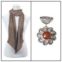 Scarves - Magic Slinky w/ Pendant - Nutmeg w/ Pendant #487