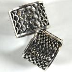Scarf Rings - 04 Silver Reversible (2 Pack)