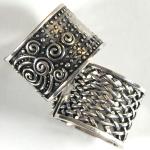 Scarf Rings - 05 Silver Reversible (2 Pack)