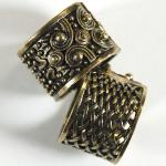Scarf Rings - 08 Bronze Reversible (2 Pack)