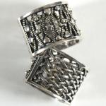 Scarf Rings - 09 Silver Reversible (2 Pack)