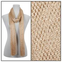 Scarves - Metallic Fishnet 3836 - Gold