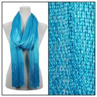 Scarves - Metallic Fishnet 3836 - Turquoise